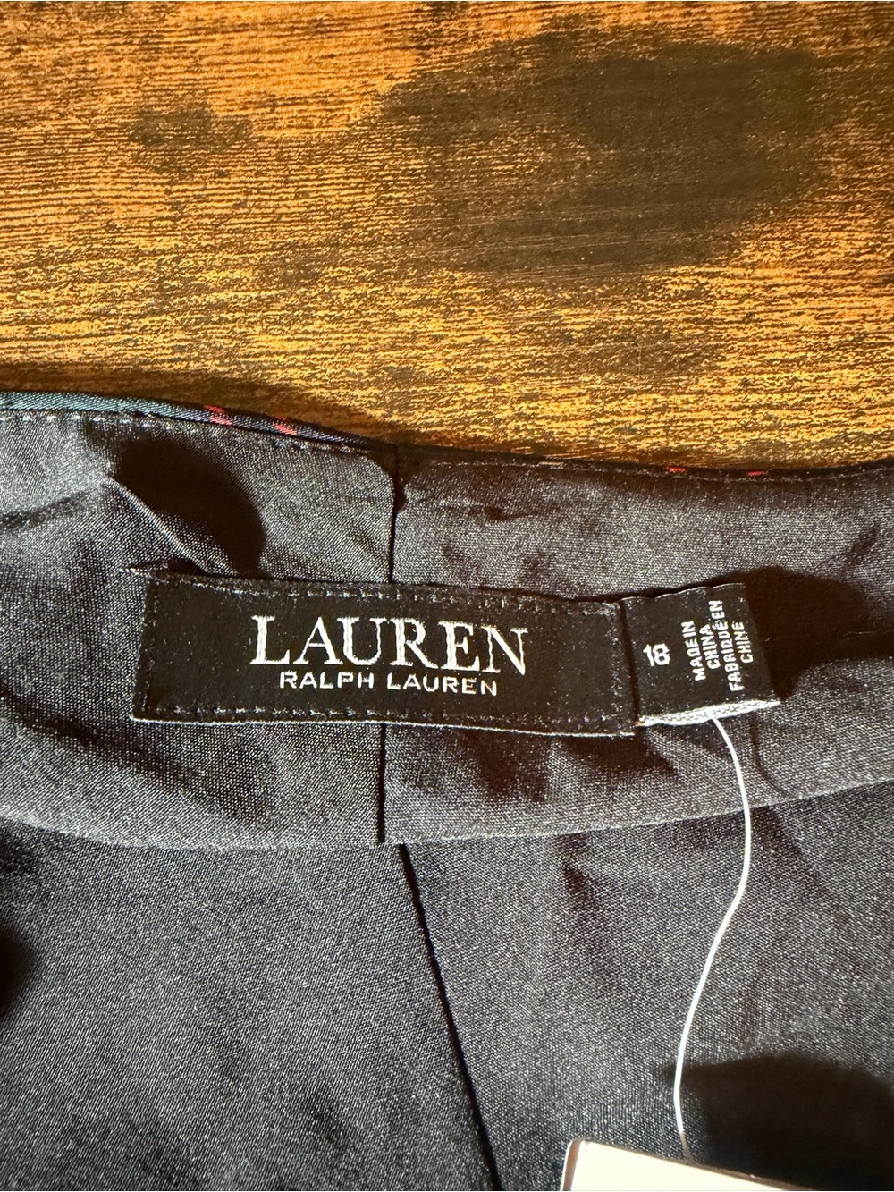 Lauren Ralph Lauren Plaid Midi Dress Women’s Size 18 Pine Green Navy Red NWT - Picture 6 of 12